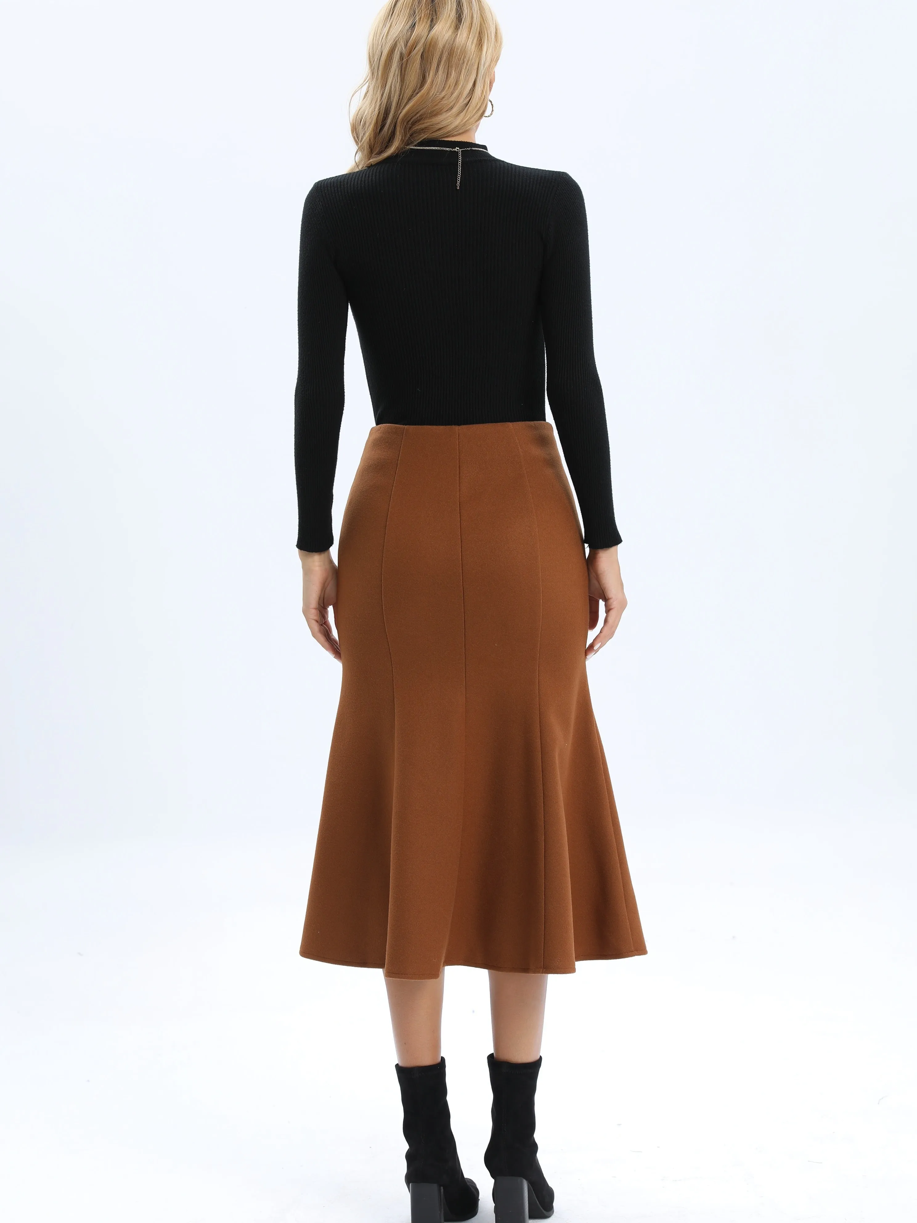 Women's Fashion Lantern Solid Skirts