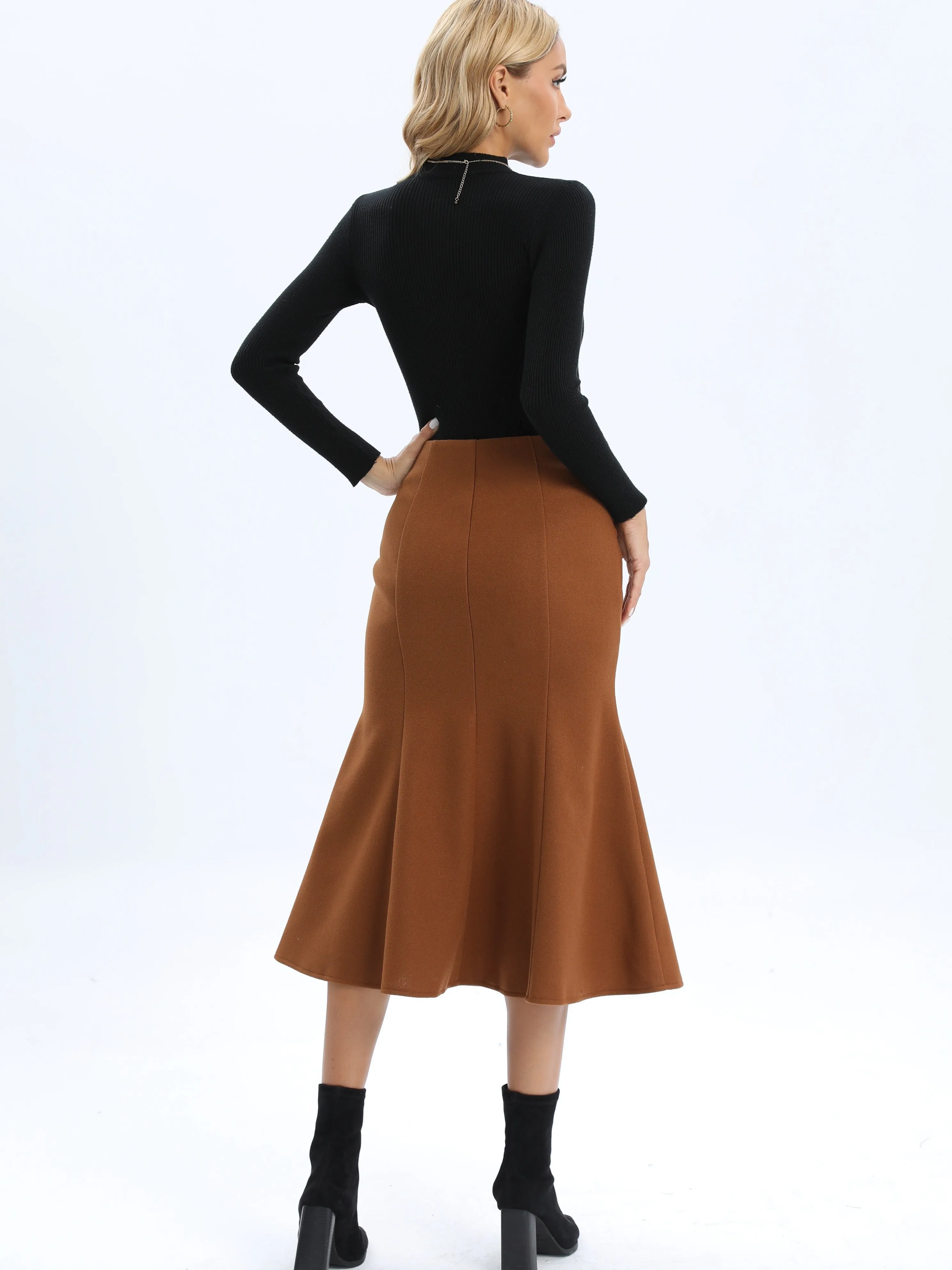 Women's Fashion Lantern Solid Skirts